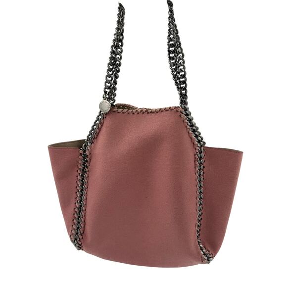 STELT01: Stella McCartney Falabella Tote – Dusty Rose with Chain Trim - Picture 1 of 7